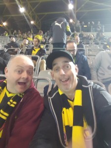 Rob and I at BVB - we may have had a drink at this point